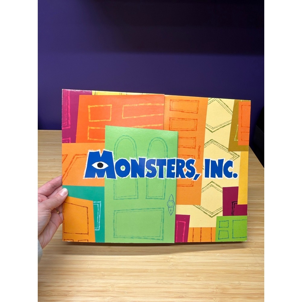 Disney Pixar Monsters Inc Fold-Out Portfolio Art Print Set 14x11